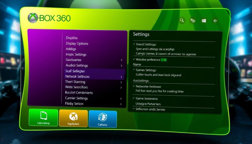 Configurações de Xbox 360