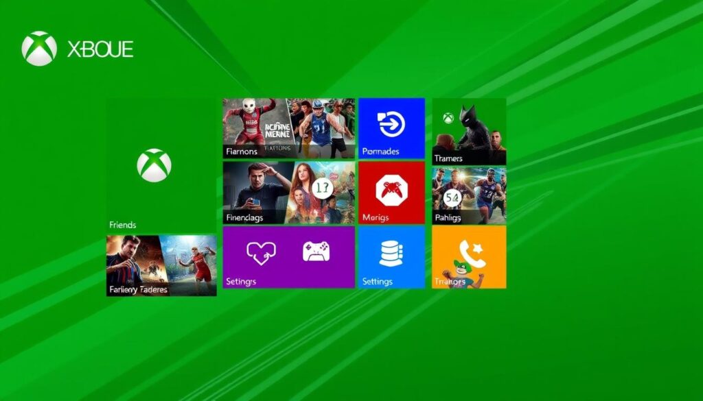 Interface do Xbox Live