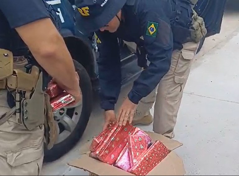 Dois homens foram detidos por tráfico de drogas e conduta perigosa na BR-101 em Paulo Lopes.