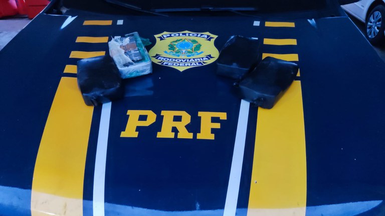 PRF apreendeu cocaína em Bataguassu, no estado do Mato Grosso do Sul.