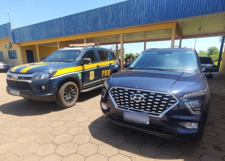 PRF recovers tampered vehicle in Bataguassu, Mato Grosso do Sul.